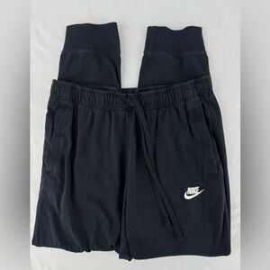 Nike Black Jogger  Sweatpants with Drawstring Waist